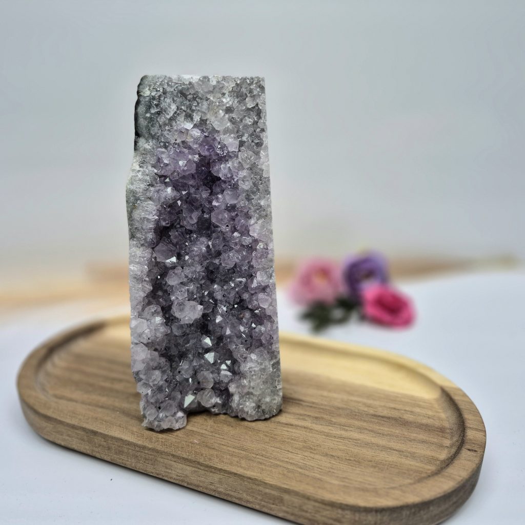 Ametist stolp (AS11) - naravni mineral kristal